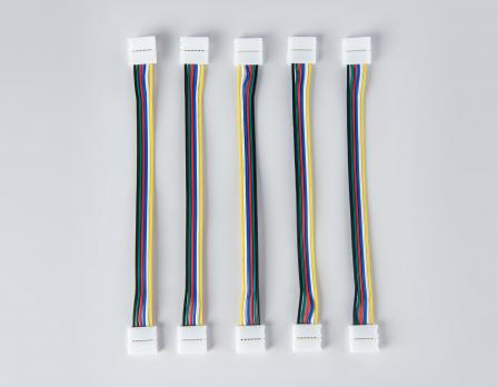 Соединитель гибкий двухсторонний для светодиодной ленты 5050 12/24V (6 конт.) 150 мм GS7851 (5шт)