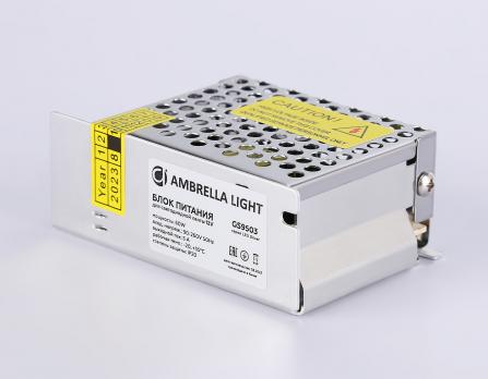 Блок питания для светодиодной ленты 12V 60W 3A IP20 90-260V 85*58*34 GS9503