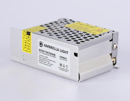 Блок питания для светодиодной ленты 24V 60W 2.5A IP20 90-260V 85*58*34 GS9603