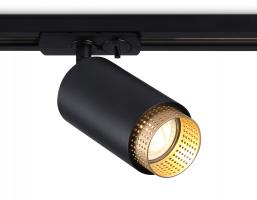 Трековый однофазный светильник со сменной лампой GL5162 BK/GD черный/золото GU10 max 12W D60*190 Ambrella Light