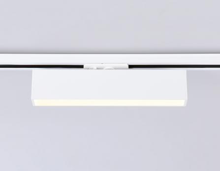 Трековый однофазный светодиодный светильник GL6761 WH белый LED 12W 3000K 300*22*48 Ambrella Light