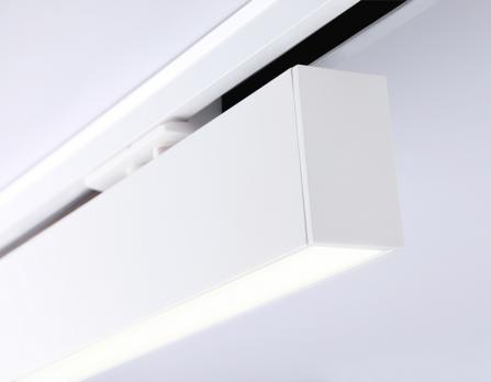 Трековый однофазный светодиодный светильник GL6761 WH белый LED 12W 3000K 300*22*48 Ambrella Light