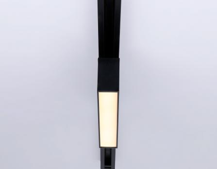 Трековый однофазный светодиодный светильник GL6765 BK черный LED 12W 3000K 300*22*48 Ambrella Light