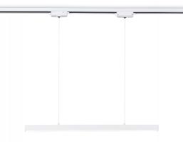 Трековый однофазный подвесной светодиодный светильник GL6783 WH белый LED 24W 4200K 600*22*1025 Ambrella Light