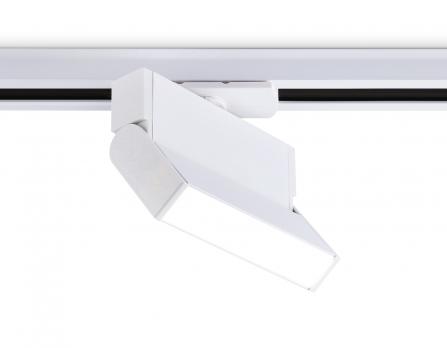 Трековый однофазный светодиодный светильник GL6801 WH белый LED 6W 4200K 115*22*87 Ambrella Light