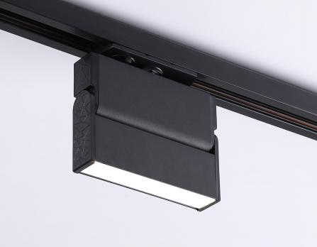 Трековый однофазный светодиодный светильник GL6803 BK черный LED 6W 4200K 115*22*87 Ambrella Light