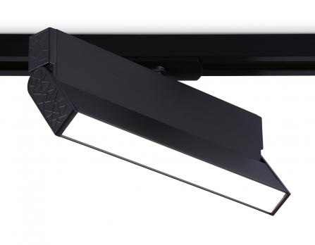 Трековый однофазный светодиодный светильник GL6808 BK черный LED 12W 4200K 230*22*87 Ambrella Light