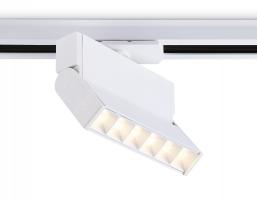 Трековый однофазный светодиодный светильник GL6811 WH белый LED 6W 3000K 24° 115*22*87 Ambrella Light