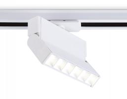 Трековый однофазный светодиодный светильник GL6812 WH белый LED 6W 4200K 24° 115*22*87 Ambrella Light