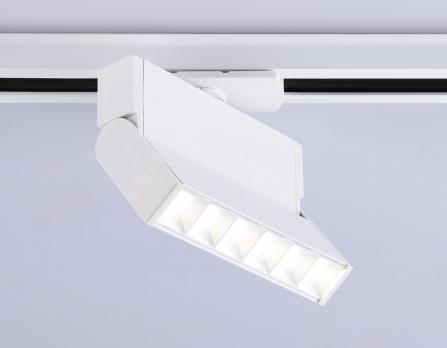 Трековый однофазный светодиодный светильник GL6812 WH белый LED 6W 4200K 24° 115*22*87 Ambrella Light