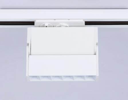 Трековый однофазный светодиодный светильник GL6812 WH белый LED 6W 4200K 24° 115*22*87 Ambrella Light