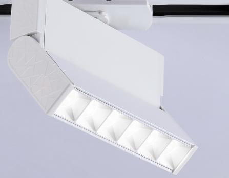 Трековый однофазный светодиодный светильник GL6812 WH белый LED 6W 4200K 24° 115*22*87 Ambrella Light