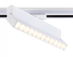 Трековый однофазный светодиодный светильник GL6815 WH белый LED 12W 3000K 24° 230*22*87 Ambrella Light