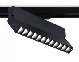 Трековый однофазный светодиодный светильник GL6819 BK черный LED 12W 4200K 24° 230*22*87 Ambrella Light