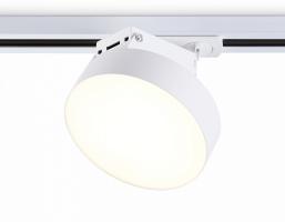 Трековый однофазный светодиодный светильник GL6835 WH белый LED 15W 3000K D115*80 Ambrella Light