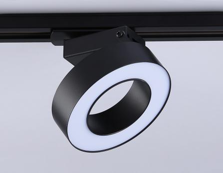 Трековый однофазный светодиодный светильник GL6868 BK черный LED 15W 4200K D115*80 Ambrella Light