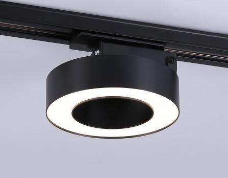 Трековый однофазный светодиодный светильник GL6868 BK черный LED 15W 4200K D115*80 Ambrella Light