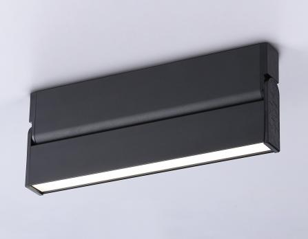 Поворотный потолочный светодиодный светильник TA1821 BK черный LED 12W 4200K 230*22*87 Ambrella Light