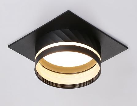 Светильник встраиваемый TN5222 BK черный GX53 110*110*50 Ambrella Light