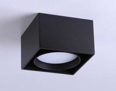Накладной точечный светильник TN70866 BK черный GX53 max 12W 95*95*62 GX53 Ambrella Light