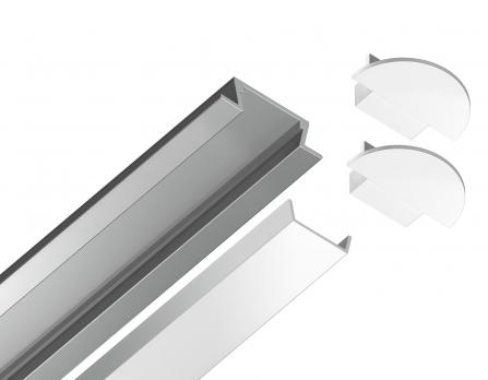 Алюминиевый профиль встраиваемый GP1001AL Ambrella Light