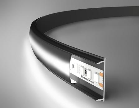 Алюминиевый профиль накладной GP1600BK/BK Ambrella Light
