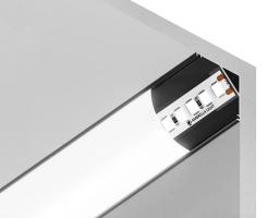 Алюминиевый профиль угловой круглый GP2100BK Ambrella Light