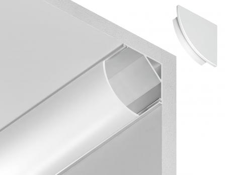Алюминиевый профиль угловой круглый GP2100WH Ambrella Light