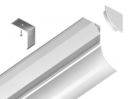 Алюминиевый профиль угловой круглый GP2100WH Ambrella Light