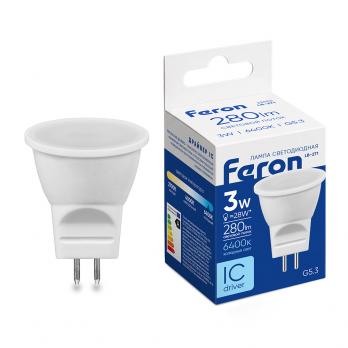 Лампа светодиодная Feron LB-271 MR11 G5.3  3W 6400K