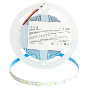 SST02 SAFFIT 120SMD(2835)/м 9.6Вт/м 12V 5000*8*1.22мм 6500К, IP20