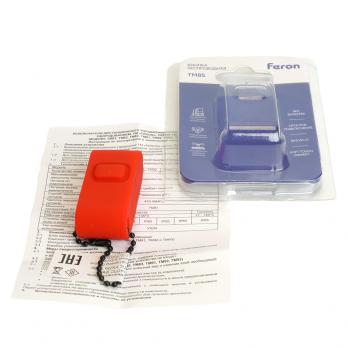 Выключатель беспроводной FERON TM85 SMART одноклавишный  soft-touch, красный