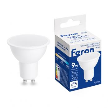 Лампа светодиодная диммируемая Feron LB-561 MR16 GU10 9W 230V 4000K