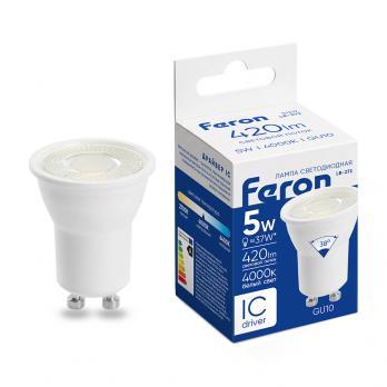 Лампа светодиодная Feron LB-272 MR11 GU10 5W 175-265V 4000K