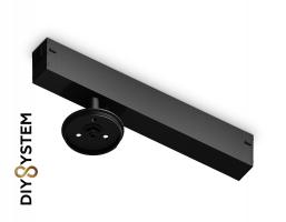 Крепеж трековый для корпуса DIY D60mm Magnetic 220V A2545 BK черный  крепеж трековый для корпуса DIY D60mm  232*60*80 Ambrella light