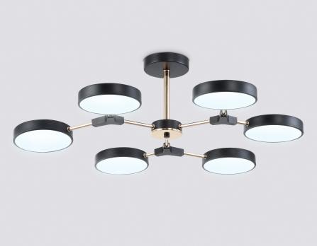 Светильник светодиодный подвесной FL516334/6 BK/FGD черный/золото 108W 3000-6000K D780*210 (без ПДУ) Ambrella light