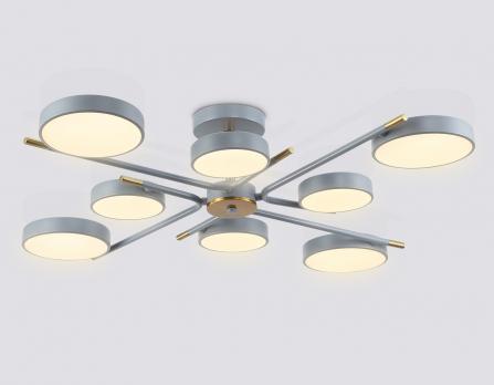 Светильник светодиодный подвесной FL516339/8 GR/CP серый/медь 120W 3000-6000K D850*170 (без ПДУ) Ambrella light