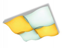 Потолочный светодиодный светильник с пультом FP2354 WH 128W 540*540*90 (ПДУ РАДИО 2.4) Ambrella light