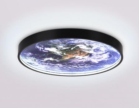 Настенно-потолочный светодиодный светильник FW11132 BK черный 18W LED 3000-6400K D300*38 Ambrella light