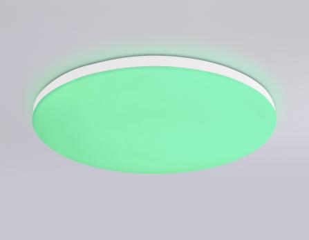 Умный светодиодный светильник Smart 20W с Wi-Fi, Яндекс Алисой, Tuya, Smart Home, Alexa и ИК пультом FZ2001 WH белый IP54 20W 3000K-6500K+RGB Wi-Fi Алиса/Tuya/Smart Home/Alexa D300*55 (ПДУ ИК) Ambrella light