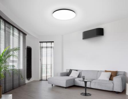 Умный светодиодный светильник Smart 25W с Wi-Fi, Яндекс Алисой, Tuya, Smart Home, Alexa и ИК пультом FZ2005 BK черный IP54 25W 3000K-6500K+RGB Wi-Fi Алиса/Tuya/Smart Home/Alexa D370*55 (ПДУ ИК) Ambrella light