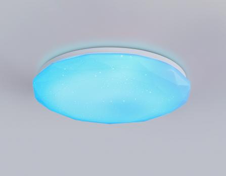 Светодиодный светильник RGB с пультом управления FZ417 WH белый IP20 46W 3000K-6500K+RGB D380*60 (ПДУ ИК) Ambrella light