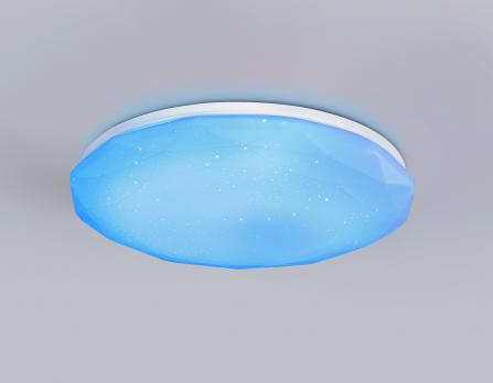 Светодиодный светильник RGB с пультом управления FZ417 WH белый IP20 46W 3000K-6500K+RGB D380*60 (ПДУ ИК) Ambrella light
