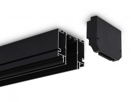 Шинопровод для натяжного потолка Magnetic 220V IP20 2000*64.5*51 GL1024 BK черный IP20 220V 2000*64.5*51 Ambrella light