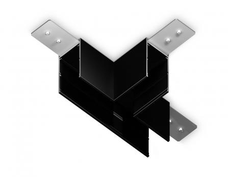 Коннектор Т-образный для накладного шинопровода Magnetic 220V GL1036 BK черный коннектор T-образный для накладного шинопровода Magnetic 220V 105*75*52 Ambrella light
