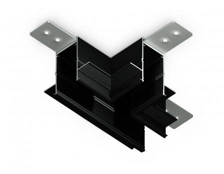 Коннектор T-образный для встраиваемого шинопровода Magnetic 220V GL1042 BK черный коннектор T-образный для встраиваемого шинопровода Magnetic 220V 110*80*47 Ambrella light