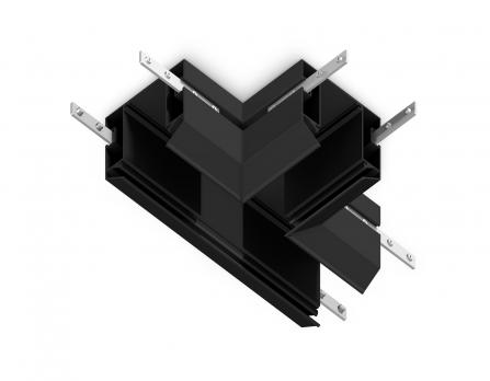 Коннектор Т-образный для корпуса в натяжной потолок Magnetic 220V GL1044 BK черный коннектор Т-образный для корпуса в натяжной потолок Magnetic 220V 140*100*61 Ambrella light