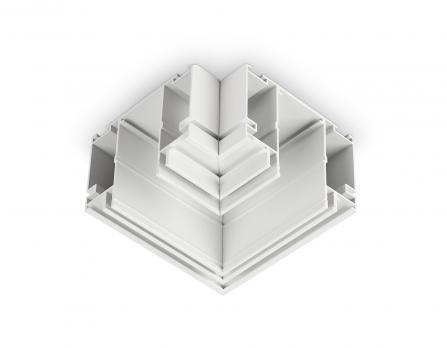 Коннектор угловой для шинопровода в натяжной потолок Magnetic 220V GL1045 WH белый коннектор угловой для шинопровода в натяжной потолок Magnetic 220V 100*100*51 Ambrella light