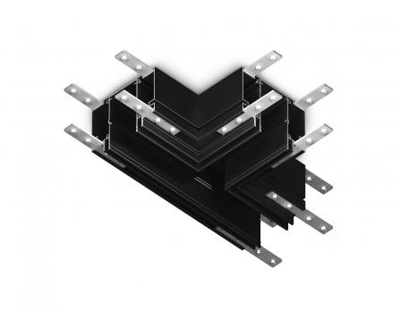 Коннектор T-образный для шинопровода в натяжной потолок Magnetic 220V GL1048 BK черный коннектор T-образный для шинопровода в натяжной потолок Magnetic 220V 135*100*51 Ambrella light