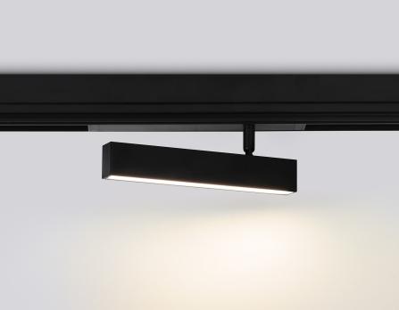 Управляемый светодиодный светильник для шинопровода Magnetic 220V диммируемый 3000-6400K GL1322 BK черный IP20 12W 3000K-6400K 220V 120° 232*25*112 (Без ПДУ) Ambrella light